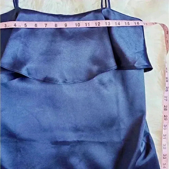 Urban Outfitters kimchi navy satin mini dress size medium NWT - Picture 8 of 13